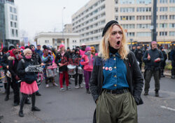 Demonstracja antyfaszystowska w Warszawie