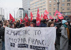 Demonstracja antyfaszystowska w Warszawie