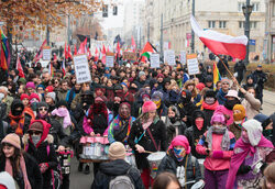 Demonstracja antyfaszystowska w Warszawie