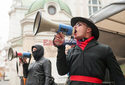 Demonstracja antyfaszystowska w Warszawie