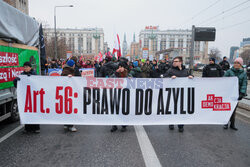 Demonstracja antyfaszystowska w Warszawie