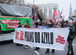 Demonstracja antyfaszystowska w Warszawie