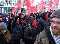 Demonstracja antyfaszystowska w Warszawie