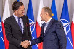 Sekretarz generalny NATO Mark Rutte z wizytą w Warszawie