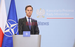 Sekretarz generalny NATO Mark Rutte z wizytą w Warszawie