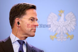 Sekretarz generalny NATO Mark Rutte z wizytą w Warszawie