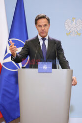 Sekretarz generalny NATO Mark Rutte z wizytą w Warszawie