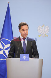 Sekretarz generalny NATO Mark Rutte z wizytą w Warszawie