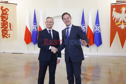 Sekretarz generalny NATO Mark Rutte z wizytą w Warszawie