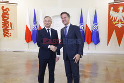 Sekretarz generalny NATO Mark Rutte z wizytą w Warszawie