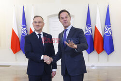 Sekretarz generalny NATO Mark Rutte z wizytą w Warszawie