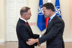 Sekretarz generalny NATO Mark Rutte z wizytą w Warszawie