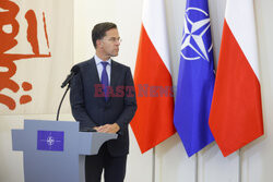 Sekretarz generalny NATO Mark Rutte z wizytą w Warszawie