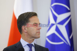 Sekretarz generalny NATO Mark Rutte z wizytą w Warszawie