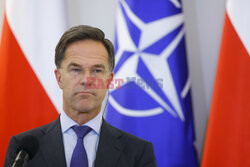 Sekretarz generalny NATO Mark Rutte z wizytą w Warszawie