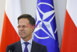 Sekretarz generalny NATO Mark Rutte z wizytą w Warszawie