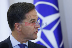 Sekretarz generalny NATO Mark Rutte z wizytą w Warszawie