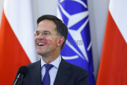 Sekretarz generalny NATO Mark Rutte z wizytą w Warszawie