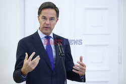 Sekretarz generalny NATO Mark Rutte z wizytą w Warszawie