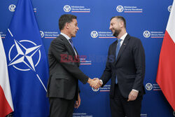 Sekretarz generalny NATO Mark Rutte z wizytą w Warszawie