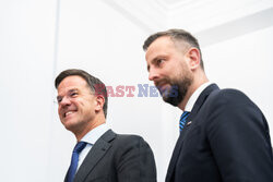 Sekretarz generalny NATO Mark Rutte z wizytą w Warszawie