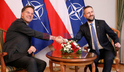 Sekretarz generalny NATO Mark Rutte z wizytą w Warszawie