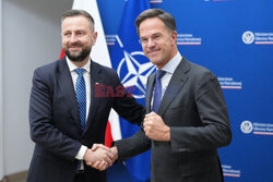 Sekretarz generalny NATO Mark Rutte z wizytą w Warszawie