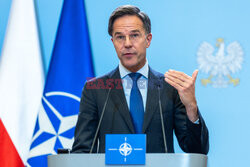 Sekretarz generalny NATO Mark Rutte z wizytą w Warszawie