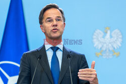 Sekretarz generalny NATO Mark Rutte z wizytą w Warszawie