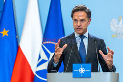 Sekretarz generalny NATO Mark Rutte z wizytą w Warszawie