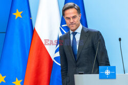 Sekretarz generalny NATO Mark Rutte z wizytą w Warszawie