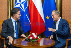 Sekretarz generalny NATO Mark Rutte z wizytą w Warszawie