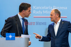 Sekretarz generalny NATO Mark Rutte z wizytą w Warszawie