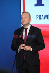 Konferencja prezesa PiS Jarosława Kaczyńskiego