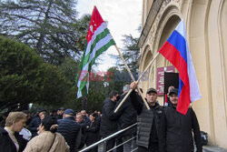 Antyrosyjskie protesty w Abchazji