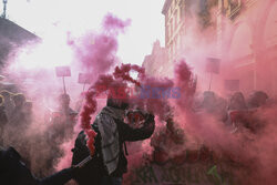 Antyrządowe demonstracje studentów we Włoszech