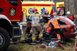 Wypadek na DK27 pod Zieloną Górą