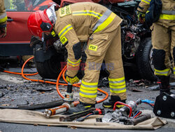 Wypadek na DK27 pod Zieloną Górą