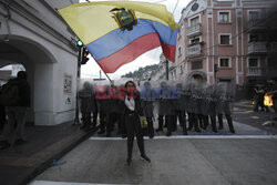 Demonstracje antyrządowe w ekwadorskim Quito