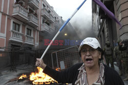 Demonstracje antyrządowe w ekwadorskim Quito