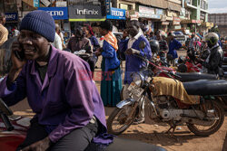 Ruch uliczny w Kampali w Ugandzie