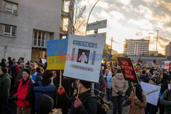 Manifestacja antyrosyjska w Berlinie