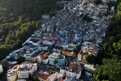 Fawela Rocinha w Rio de Janeiro