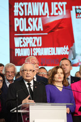 Konferencja prezesa PiS Jarosława Kaczyńskiego