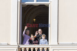 Książęta Monako na obchodach Święta Narodowego