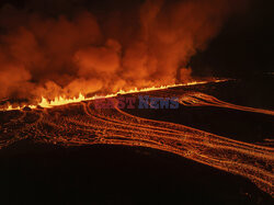 Nowa erupcja wulkanu na półwyspie Reykjanes w Islandii