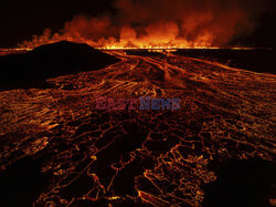 Nowa erupcja wulkanu na półwyspie Reykjanes w Islandii