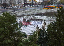 Pierwszy śnieg w Warszawie