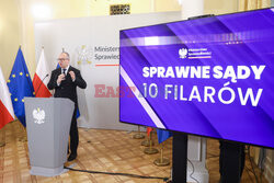 Konferencja ministra Adama Bodnara pt. Sprawne sądy - 10 filarów