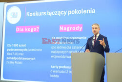 Konferencja prasowa nt. "Szkoła Międzypokoleniowa"